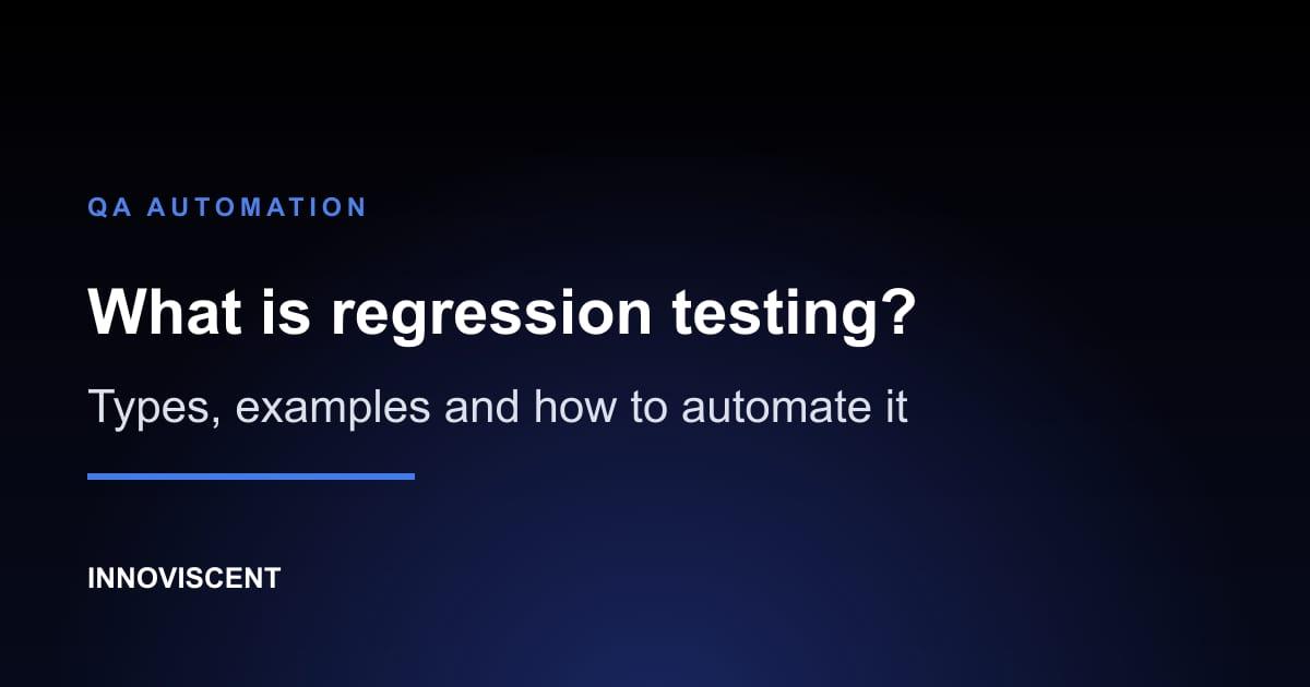Regression testing checks that a new code change has not broken existing features
